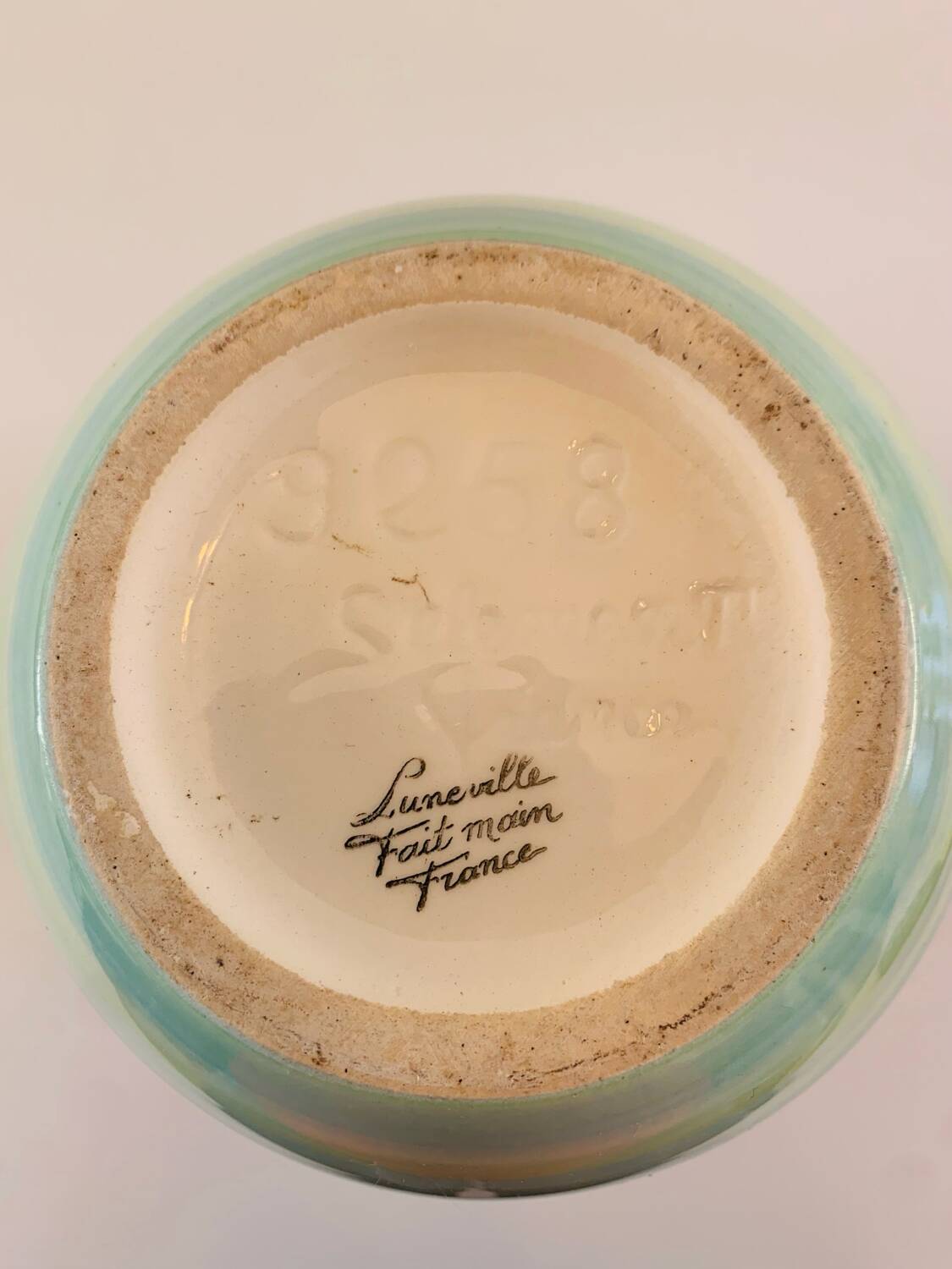 Lunéville earthenware vase