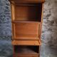 French modular secretary in oak with display case, 1950s.