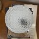 Square wall light or ceiling light with transparent glass from the 1970s.