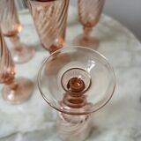 Set of 6 Rosaline champagne flutes