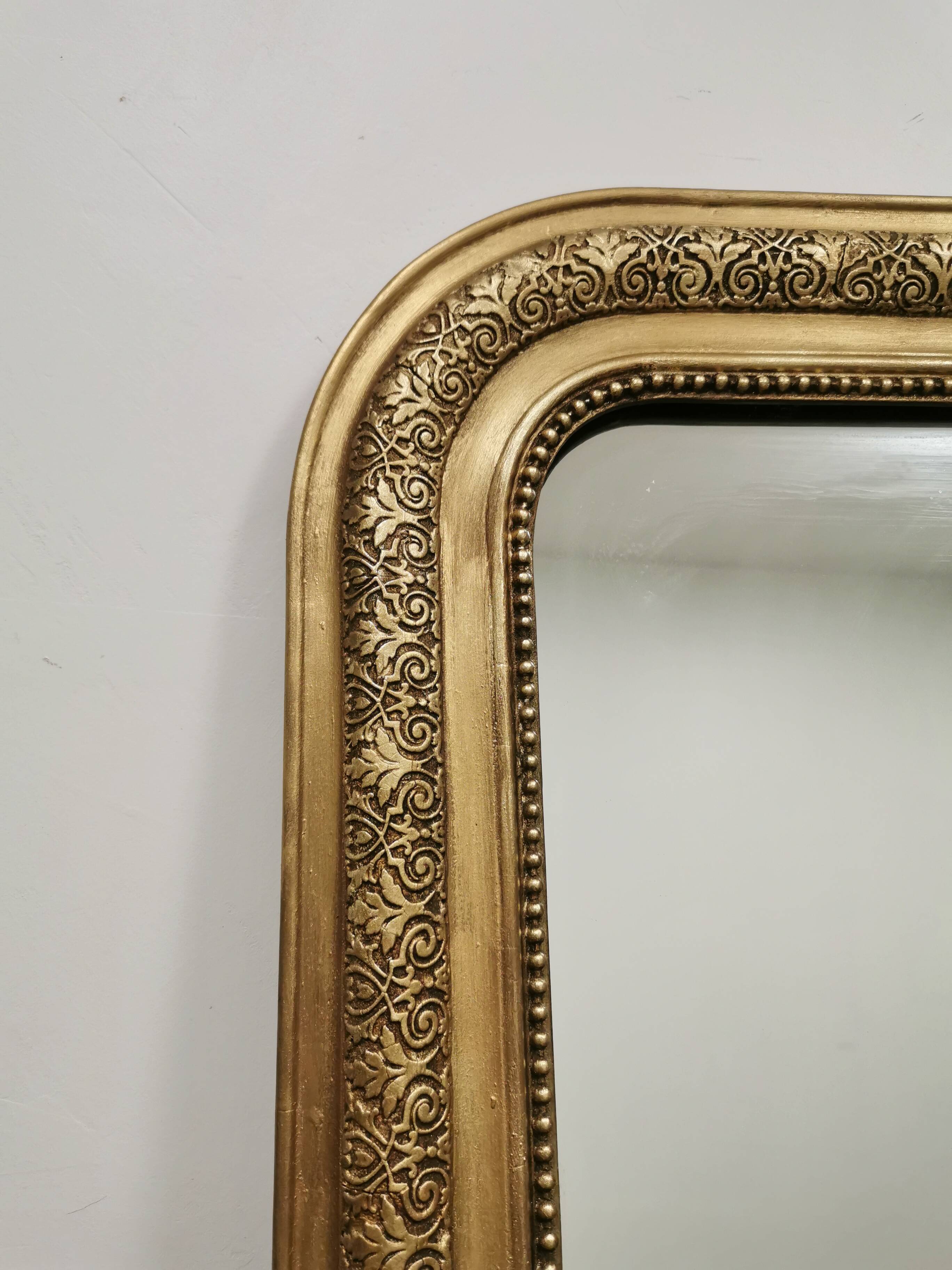 105 x 77 cm antique Louis Philippe gilded mirror