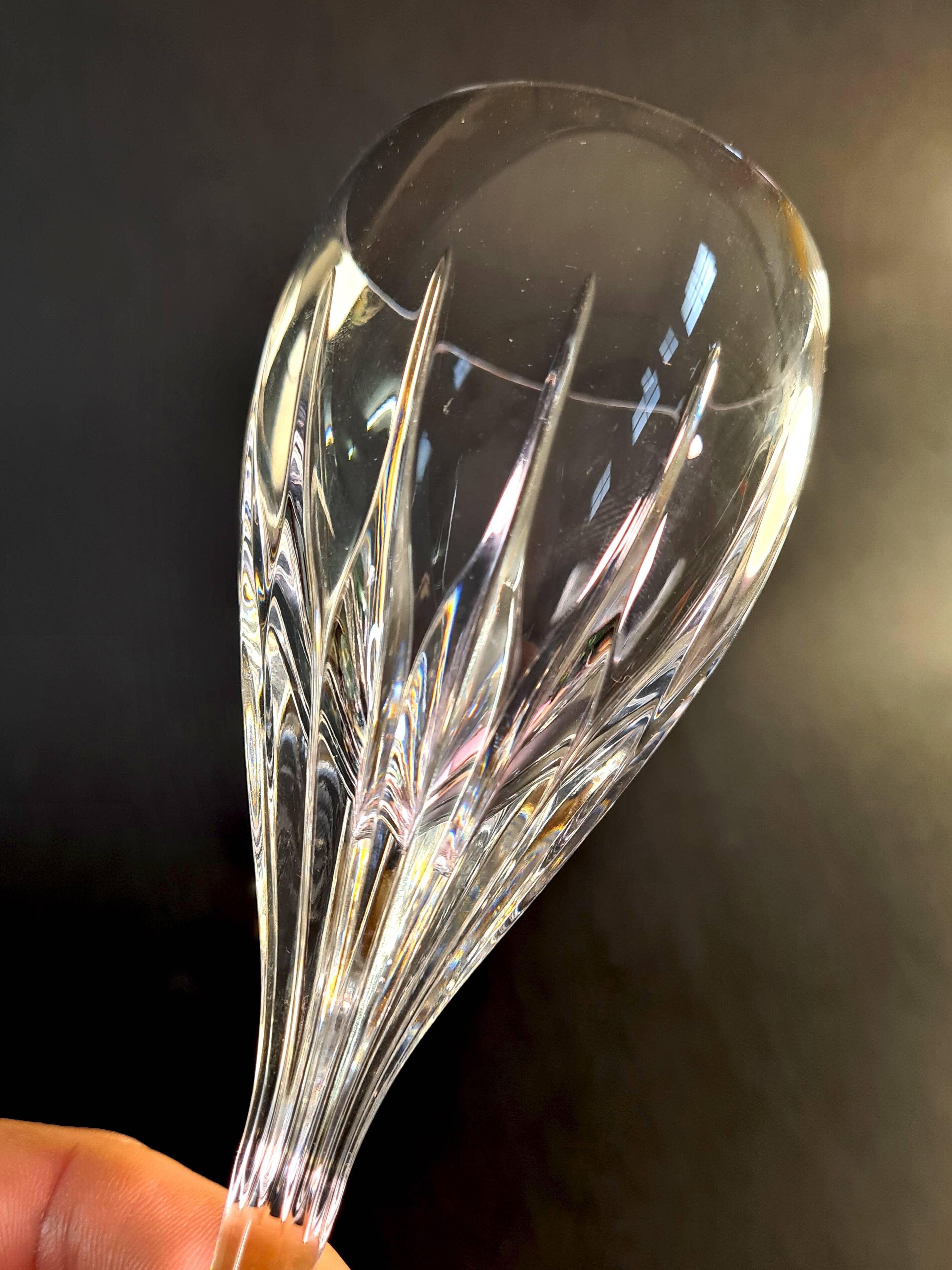 Set of 6 cut crystal glasses – Paris Crystal Works (model similar to Ir)