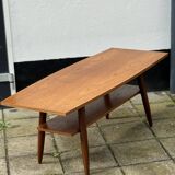 Scandinavian Teak Surfboard Coffee Table