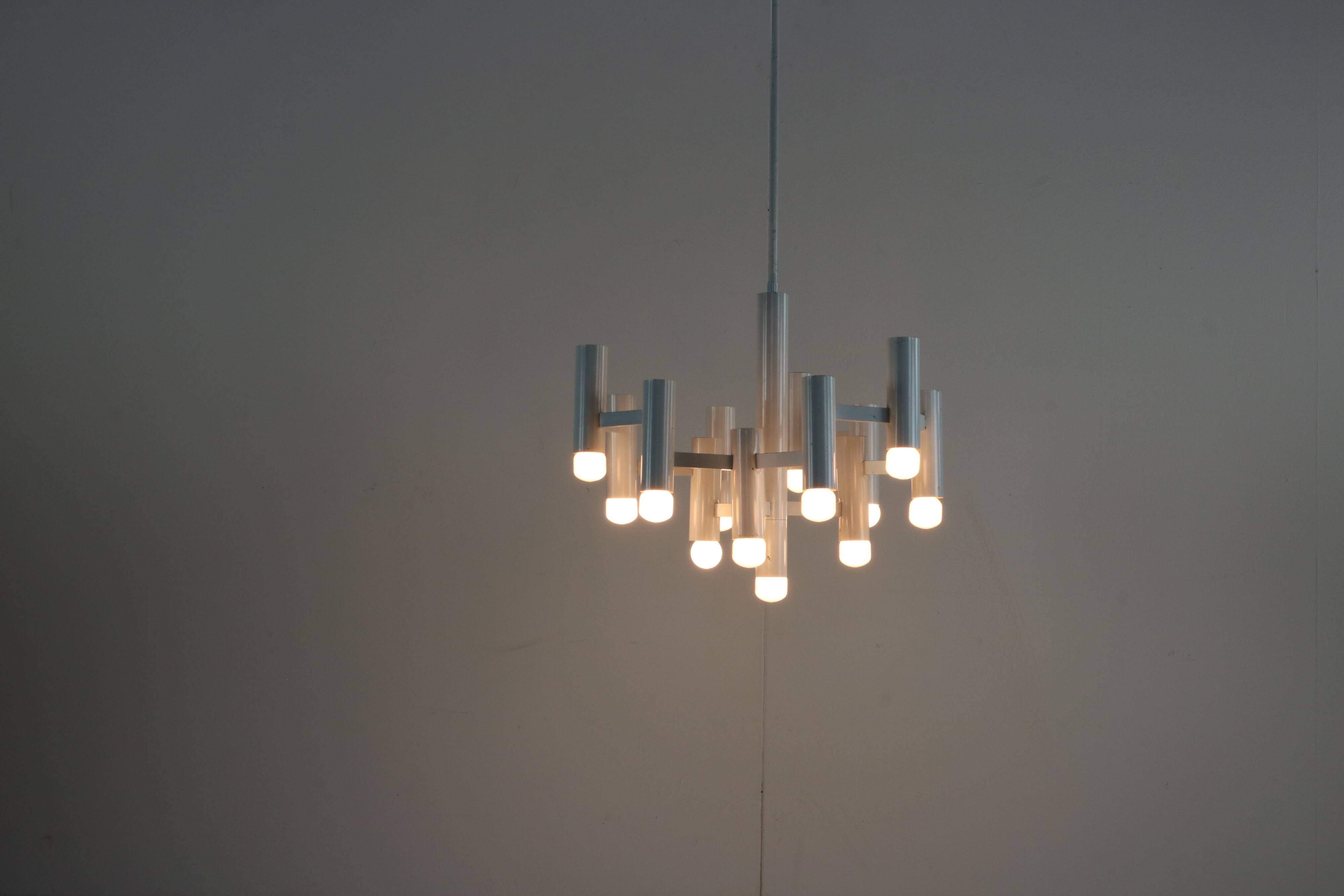 Midcentury design pendant lighting by Gaetano Sciolari
