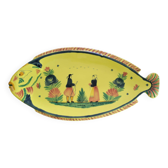 Large fish dish HB Quimper