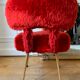 Red Pelfran mould chair - 1970