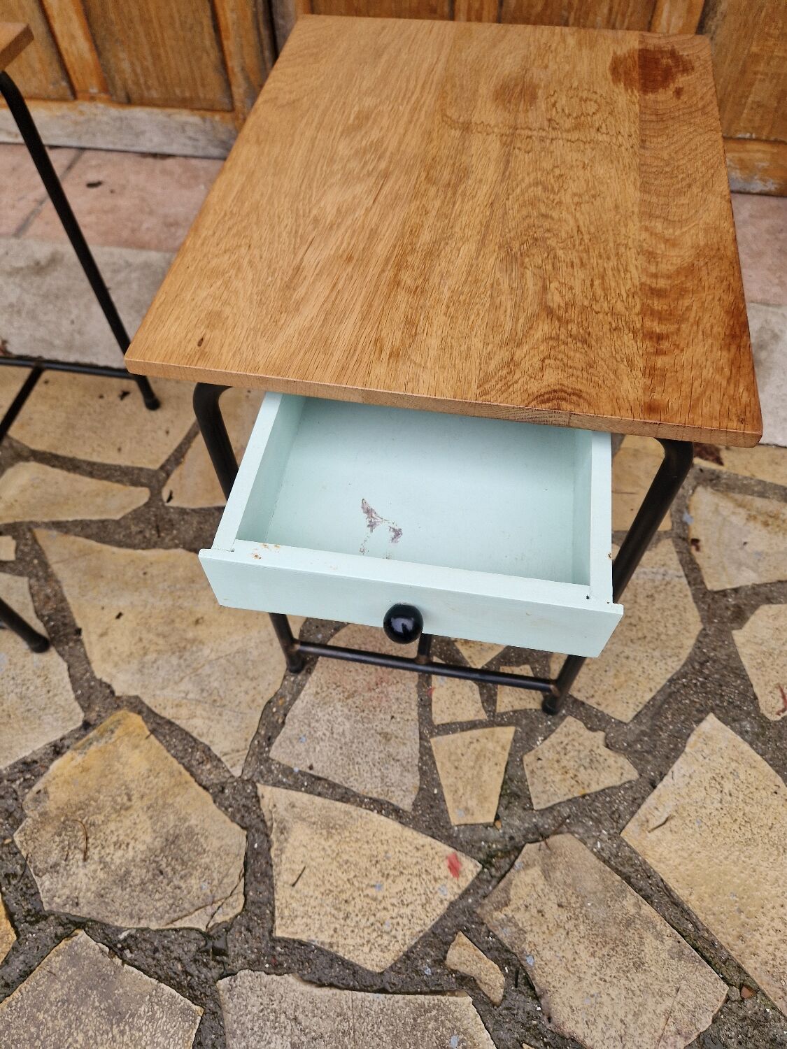 2 vintage bedside tables