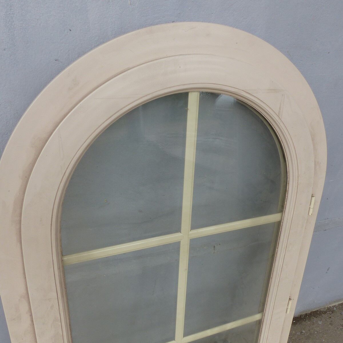 Arched window in pvc double glazing