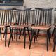 Set of 8 scandinavian chairs fanett Illmari Tapiovaara 1960