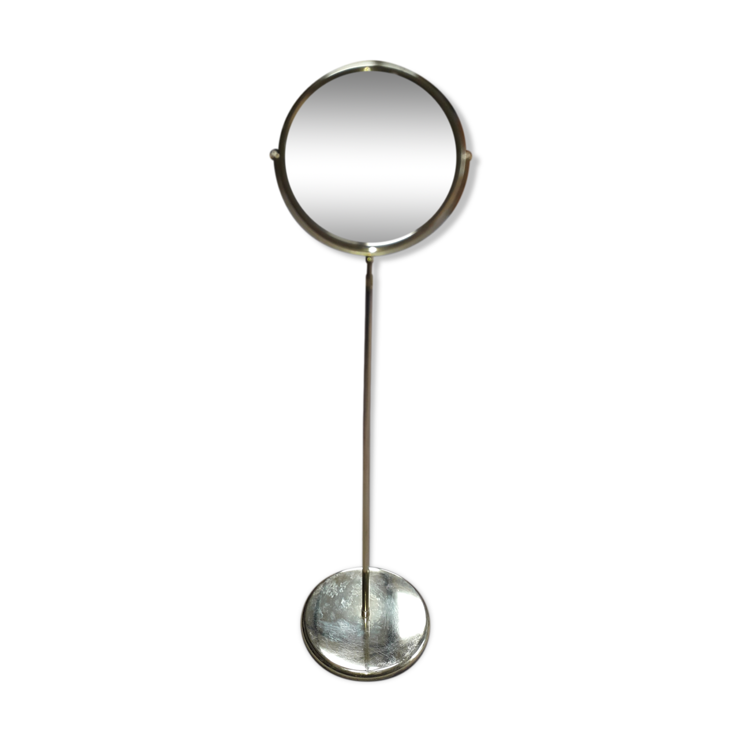 Mirroir rond sur pied télescopique