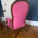 Voltaire armchair in walnut
