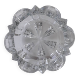 Ancien cendrier rond verre cristal transparent (vintage)