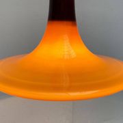 Mid-century glass tulip pendant by Peill & Putzler, 1960s.