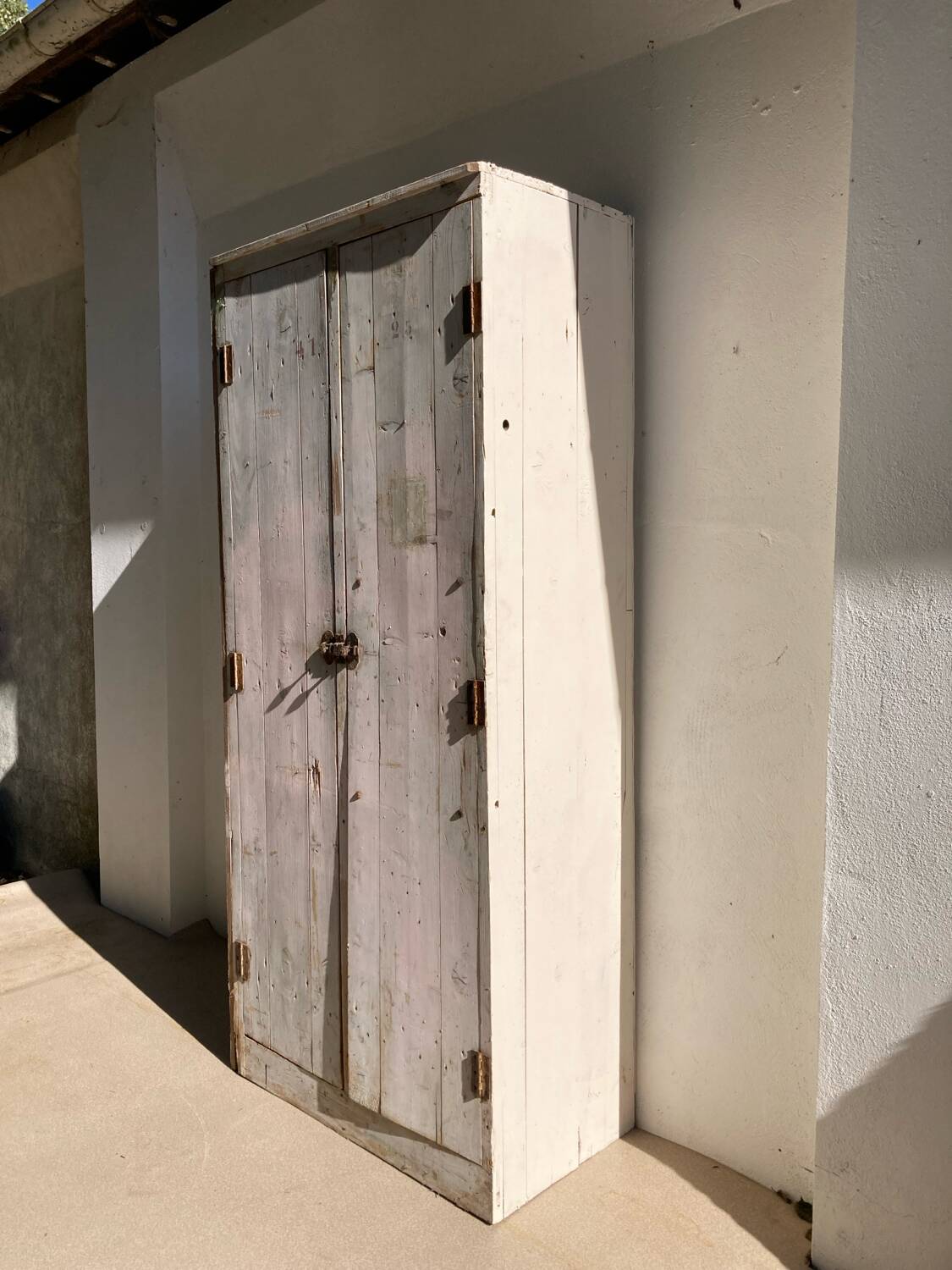 Wooden workshop cabinet