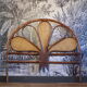 Vintage Peacock headboard 140cm