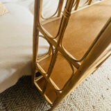 Rattan bookcase