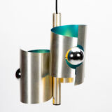Suspension turquoise Space Age Spirelli