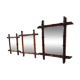 3 rattan mirrors
