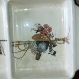 Three-compartment plate in earthenware from Obernai – Alsace