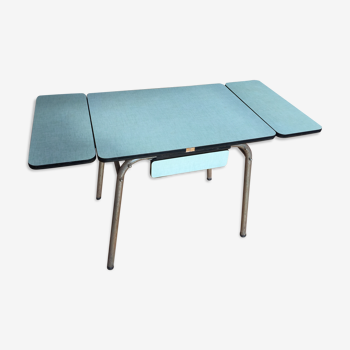 Table formica vintage vert d'eau