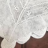 Old crochet blanket, vintage bedspread