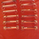 set of 12 silver-plated knife rests from the early 20th century with case