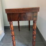 Massive mahogany game table