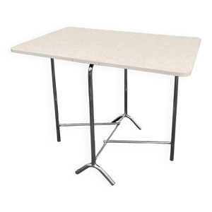 Table pliante chrome