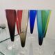 6 vintage Murano glass champagne flutes from the 60s