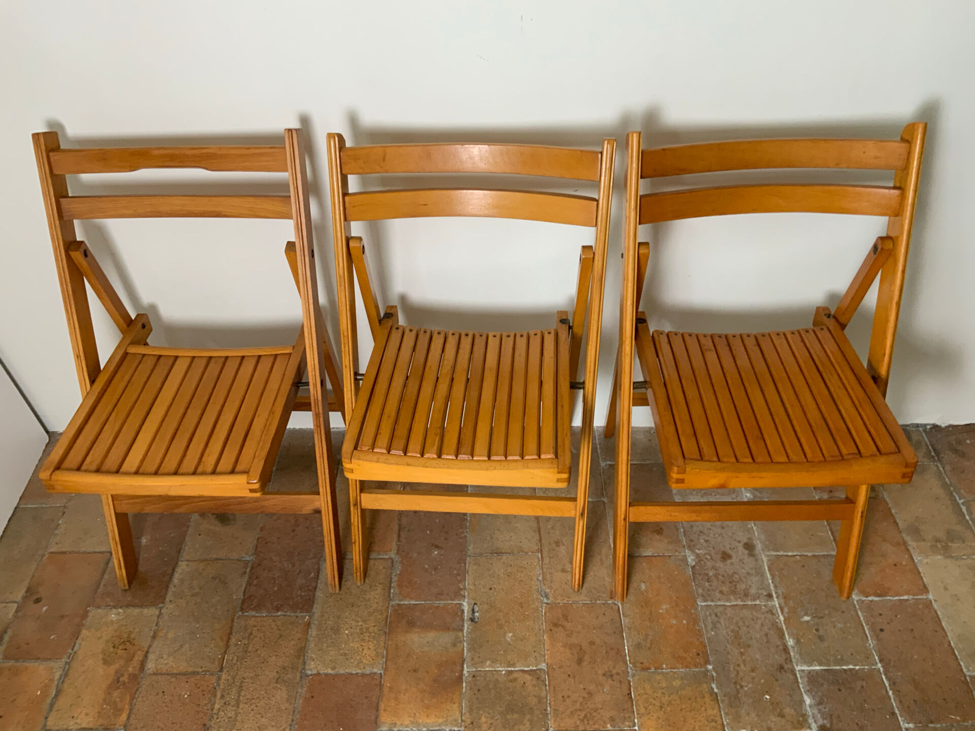 Trio de chaises pliantes 70´