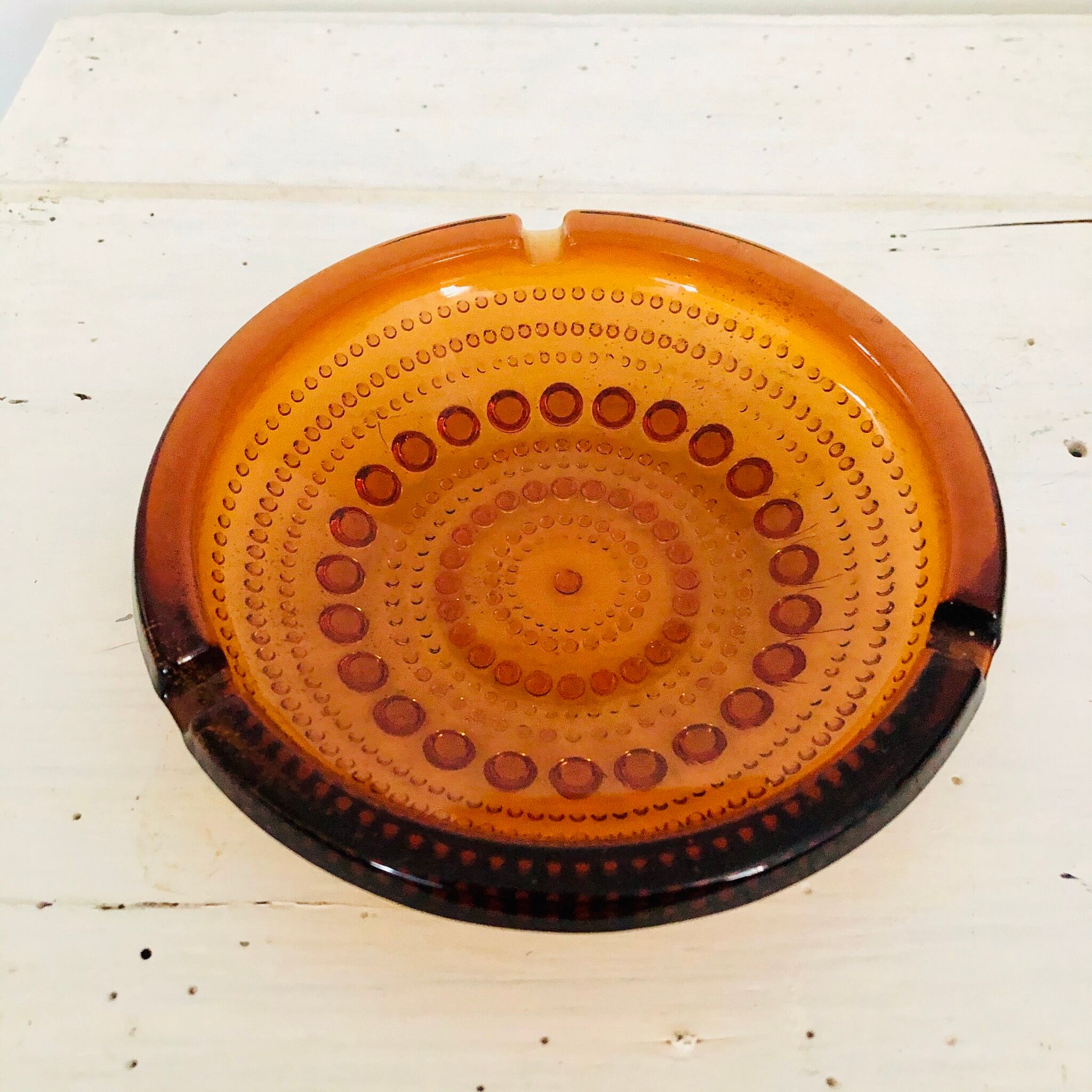 Amber ashtray