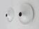 Pair of Targetti disc wall lights, UFO, Italy 1970s