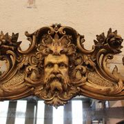 grand miroir doré Napoleon III au masque
