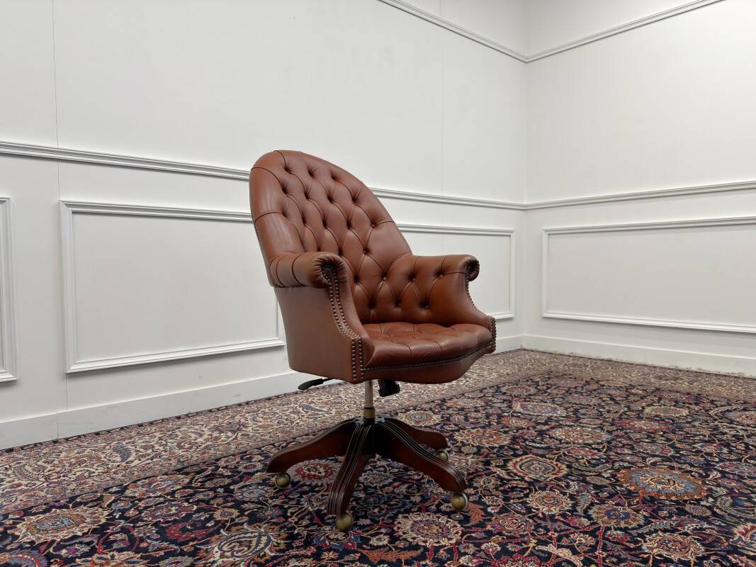 Chaise de bureau Chesterfield Wade classique en anglais