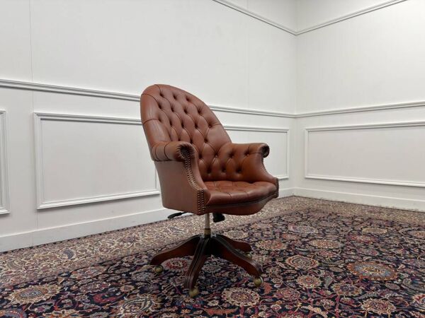 Chaise de bureau Chesterfield Wade classique en anglais