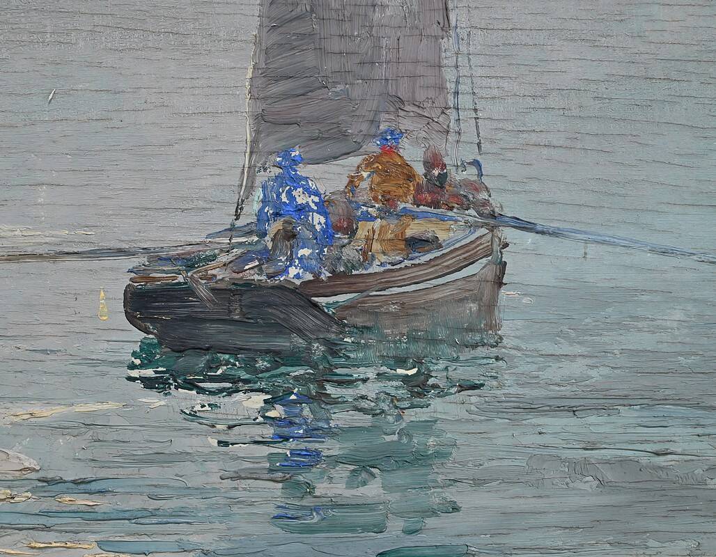 Painting “In the Mist”, by G. Lhermitte – 1930