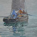 Painting “In the Mist”, by G. Lhermitte – 1930