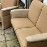 Vintage overveen 2 seater and lounge chair