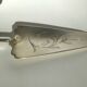 Cake or pie server 19th century silver metal engraved punch