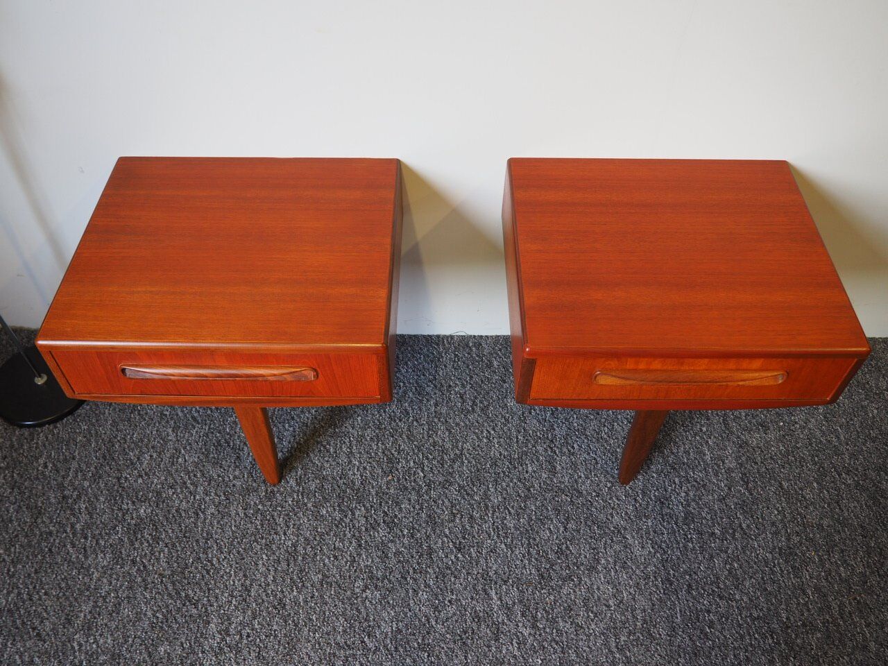 Pair of G Plan Fresco bedside tables in teak