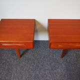 Paire de tables de chevet G Plan Fresco en teck