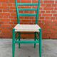Lot de 4 chaises en bois dans le modèle italien de Chiavari