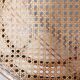 Old wooden cane bistro chair by Fischel editions