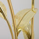 Lampadaire italien en laiton floral, années 1970-80