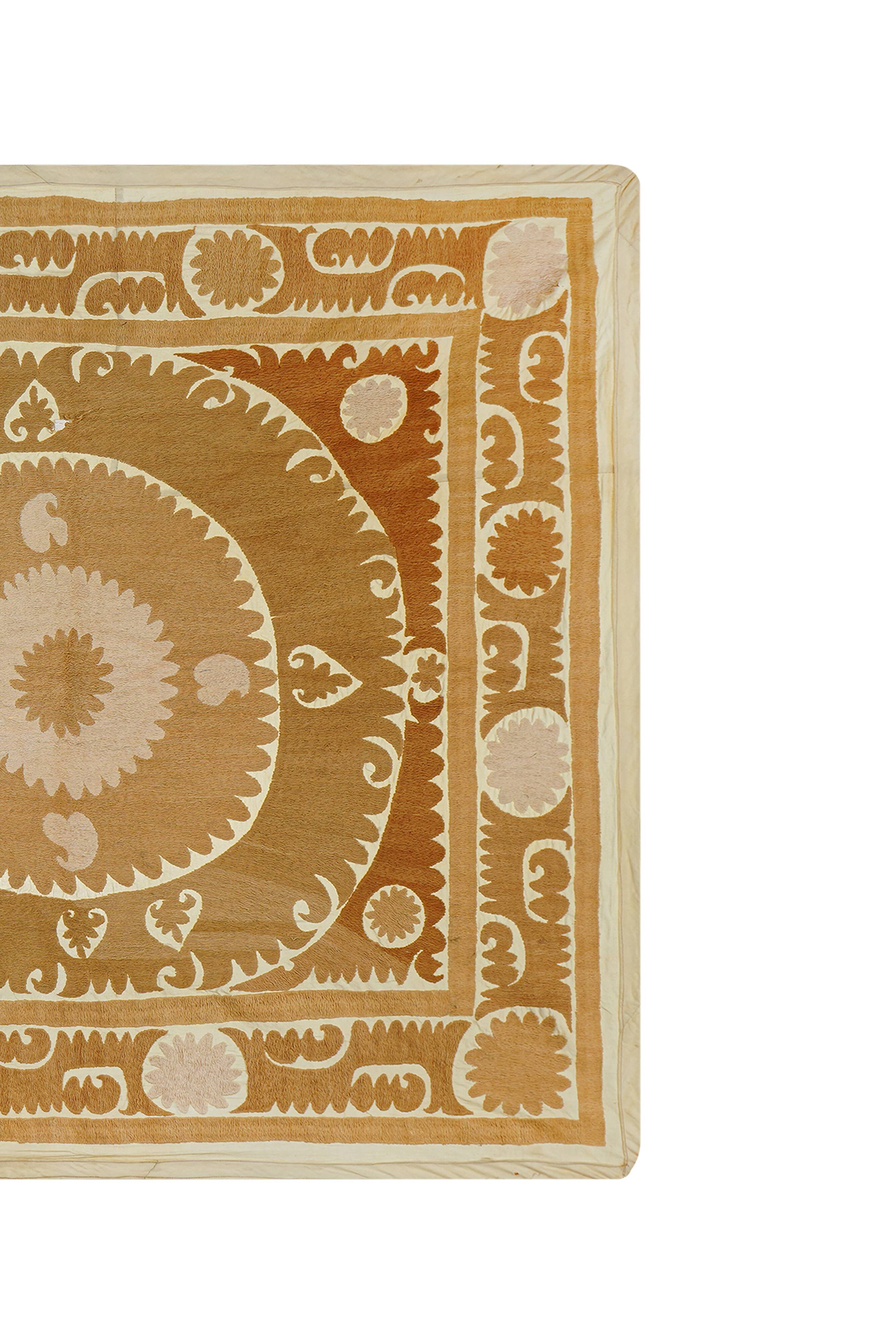 Hand-knotted rug, vintage Turkish rug 112x121 cm