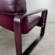 Sofa set and 2 vintage leather armchairs designed by Albert Stoll Giroflex 1970s