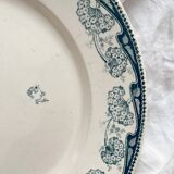 Round ironstone dish "Milan" Creil and Montereau