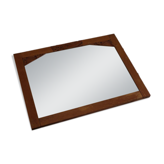 Old wooden mirror