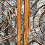 Vintage 1960s Curved Rattan Screen