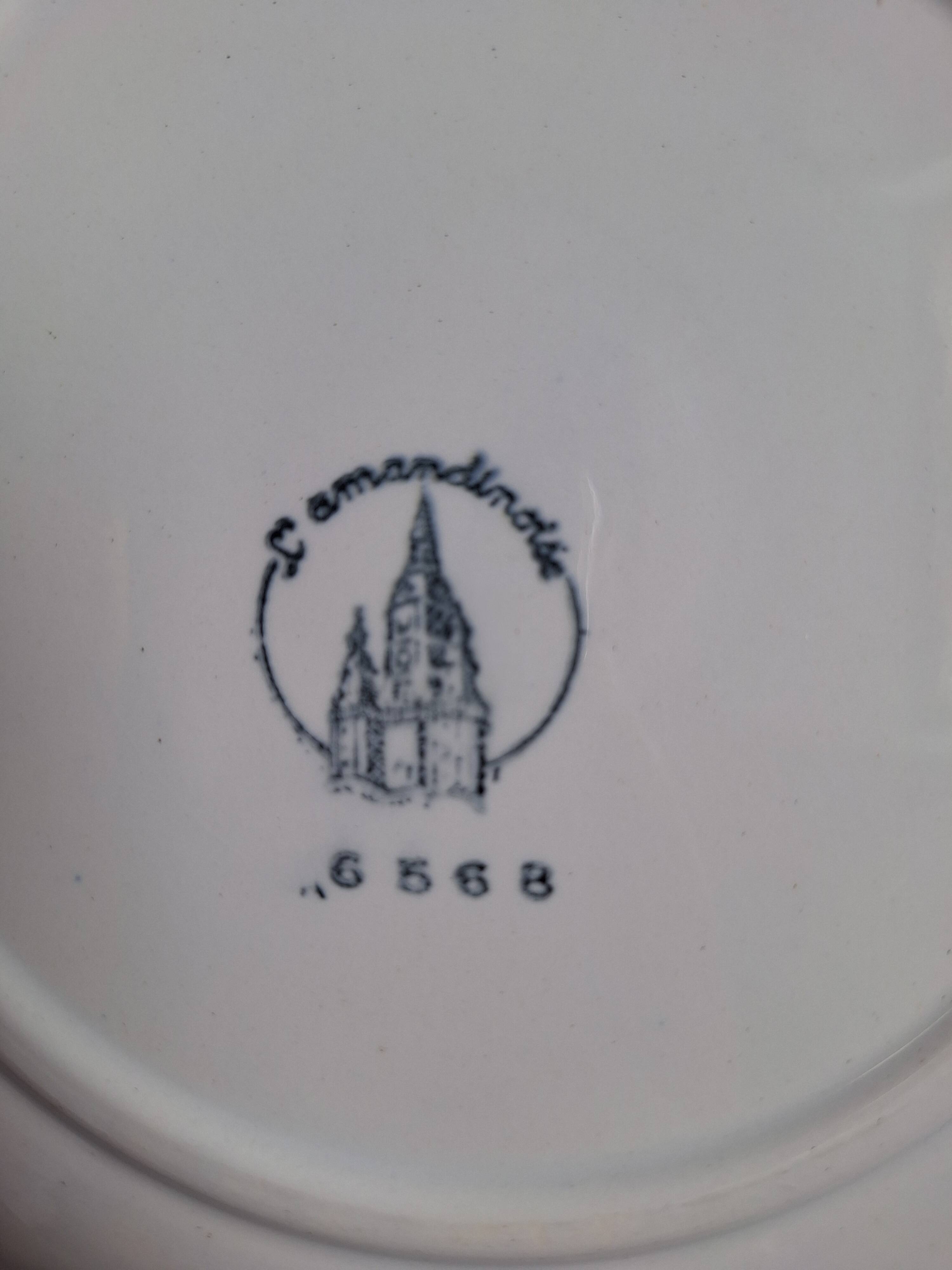 Blue vintage dinner plates